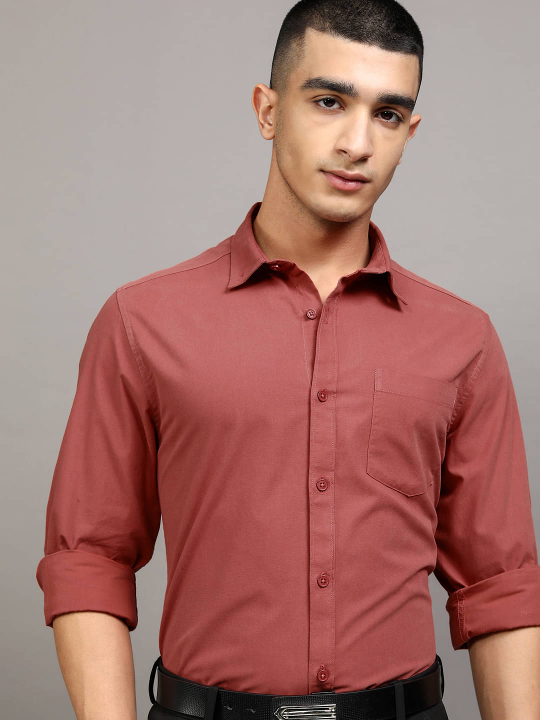 Ketch 100% Cotton Slim Fit Solids Full Sleeves Men's Casual Shirt - Red ( Pack of 1 ) Ketch 100% Cotton Slim Fit Solids Full Sleeves Men's Casual Shirt - Red ( Pack of 1 )