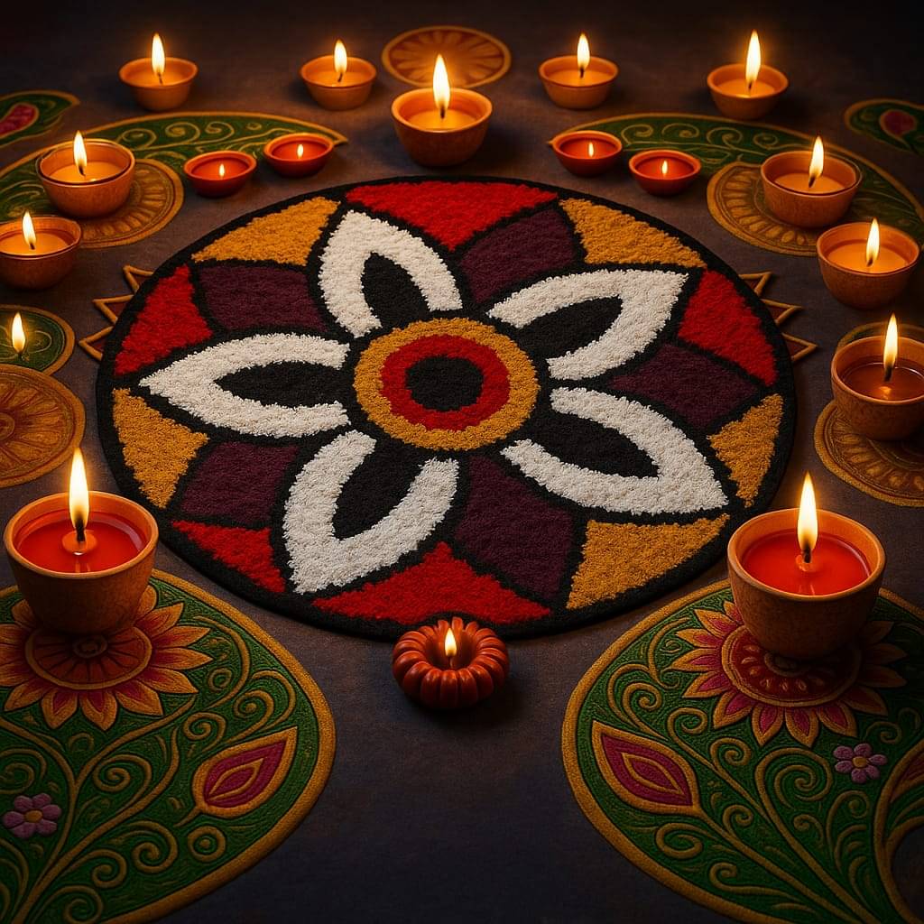Matveda Set of 1 Regular Cotton Door Mat ( 59 X 59 cm ) Multi Matveda Set of 1 Regular Cotton Door Mat ( 59 X 59 cm ) Multi