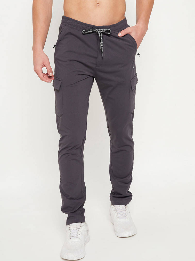 Mountain colours Charcoal Polyester Men's Trackpants ( Pack of 1 ) Mountain colours Charcoal Polyester Men's Trackpants ( Pack of 1 )