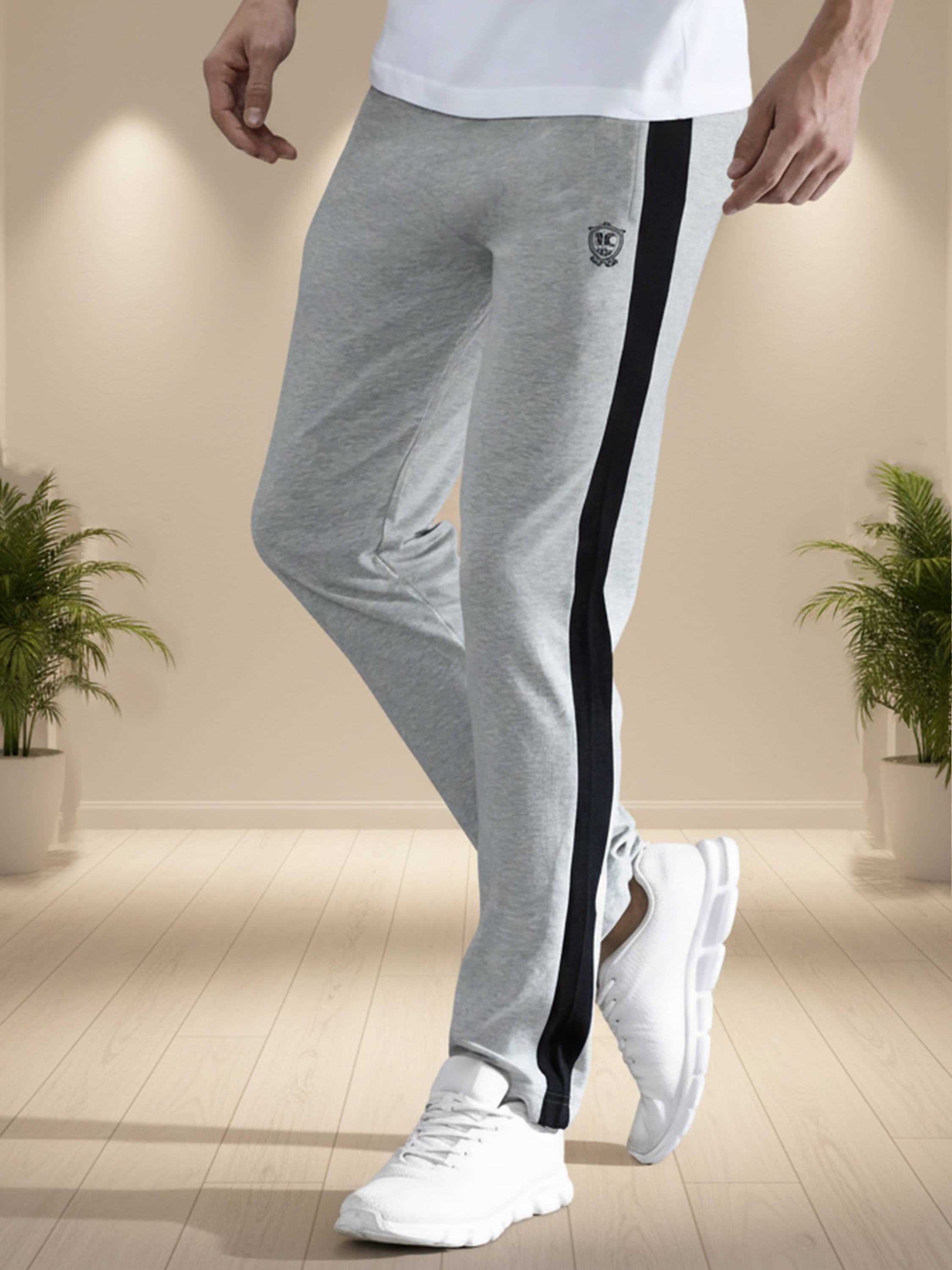     			Mountain colours Light Grey Cotton Blend Men's Trackpants ( Pack of 1 )