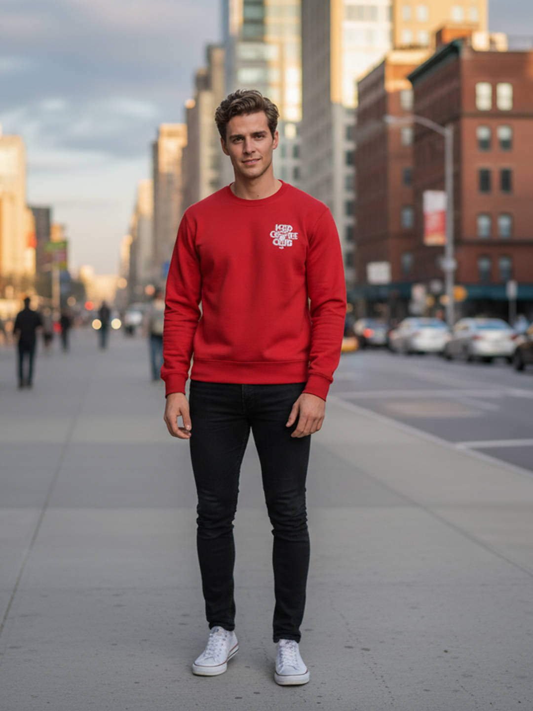 OBAAN Fleece Round Neck Men's Sweatshirt - Red ( Pack of 1 ) OBAAN Fleece Round Neck Men's Sweatshirt - Red ( Pack of 1 )