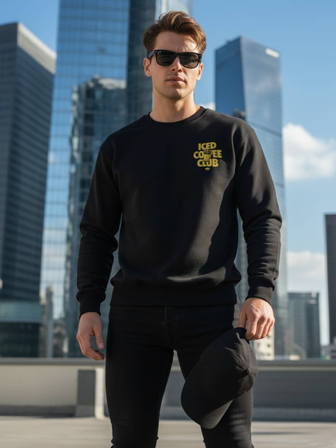     			OBAAN Fleece Round Neck Men's Sweatshirt - Black ( Pack of 1 )