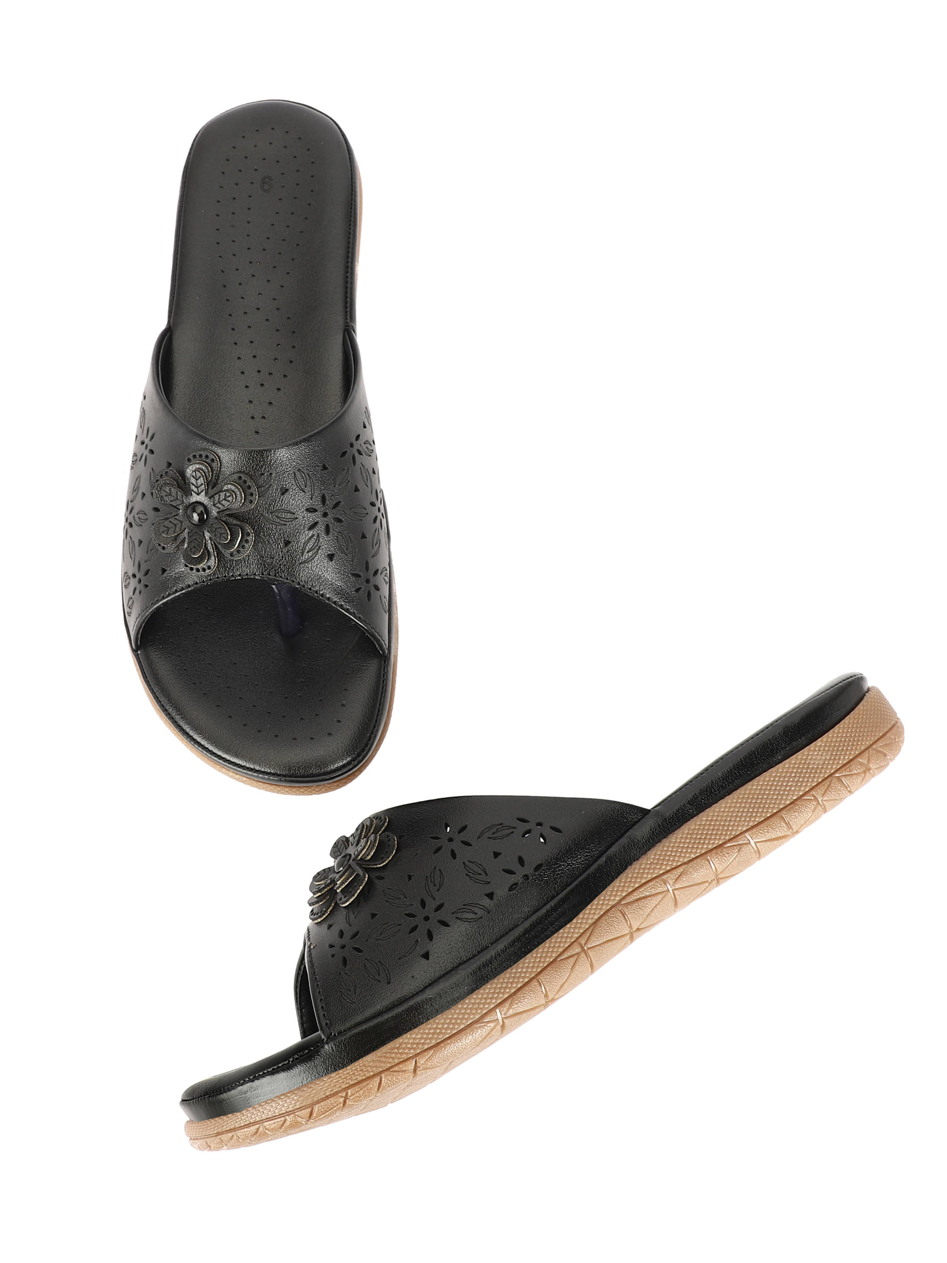     			Rimezs Black Women's Flats