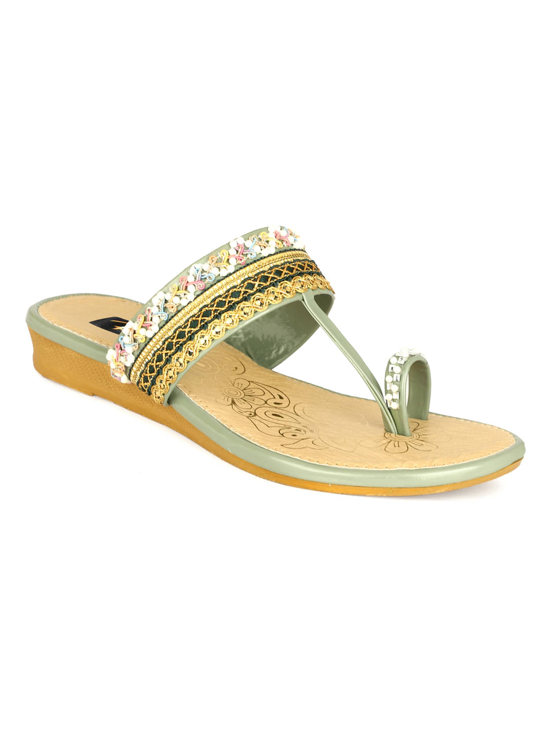     			Rimezs Green Women's Flats