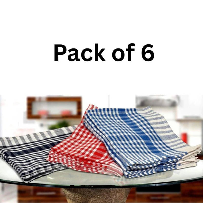     			SHREENATH SOLUTION Set of 6 Cotton Napkin