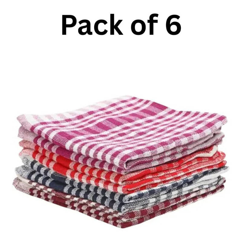     			SHREENATH SOLUTION Set of 6 Cotton Napkin