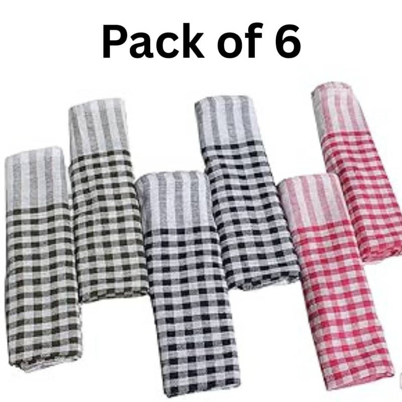     			SHREENATH SOLUTION Set of 6 Cotton Napkin