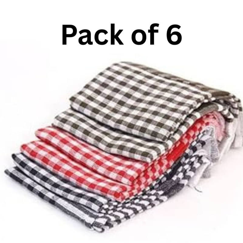     			SHREENATH SOLUTION Set of 6 Cotton Napkin