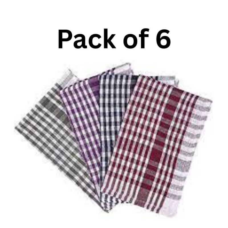     			SHREENATH SOLUTION Set of 6 Cotton Napkin