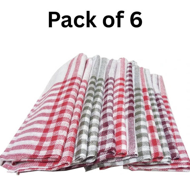     			SHREENATH SOLUTION Set of 6 Cotton Napkin