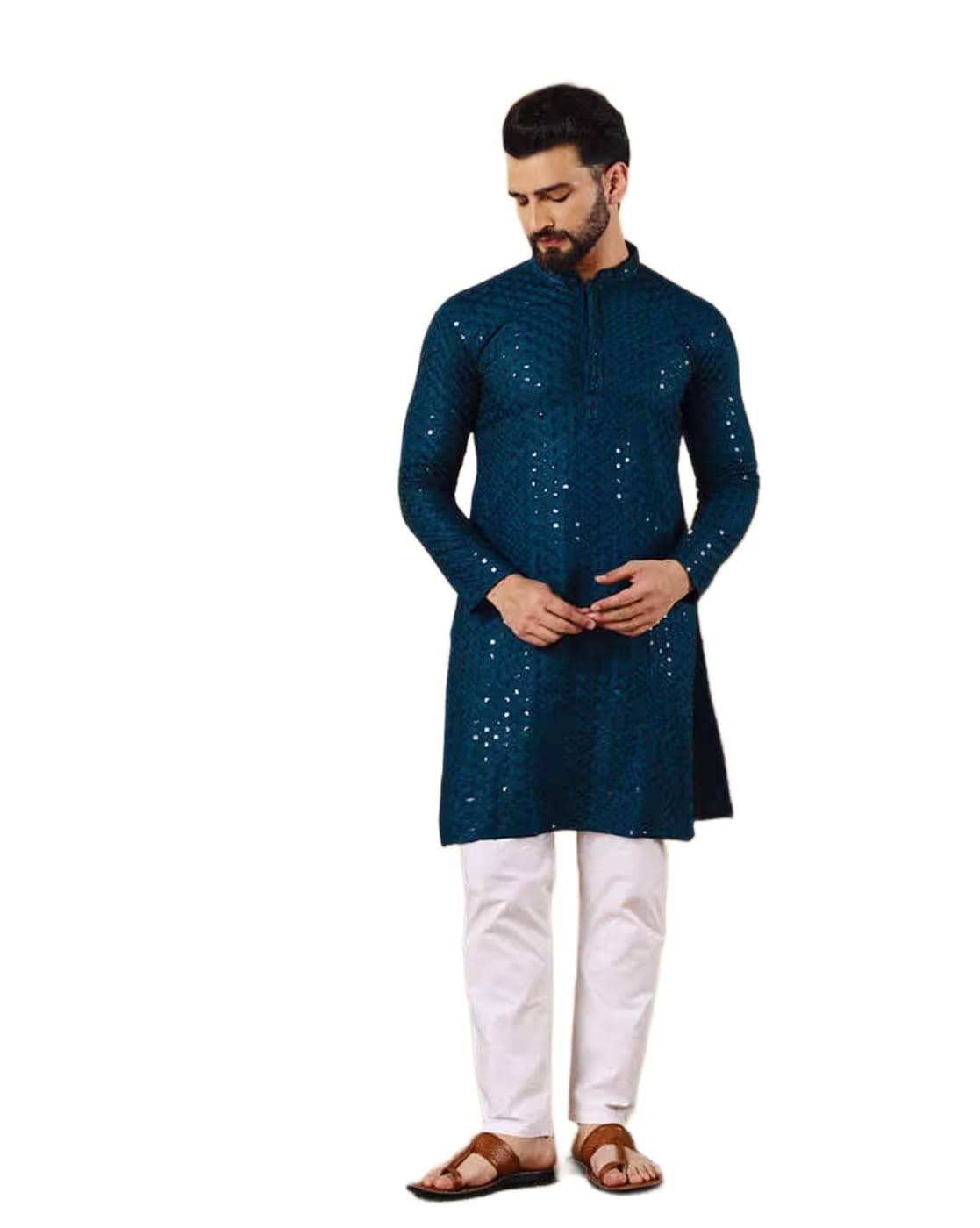     			SQS Nude Cotton Men's Regular Kurta ( Pack of 1 )