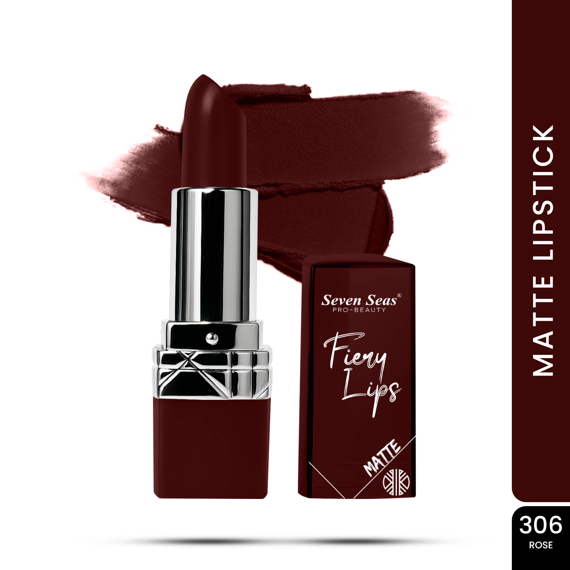 Seven Seas Deep Brown Matte Long Lasting Crayon Lipstick ( Pack of 1 )