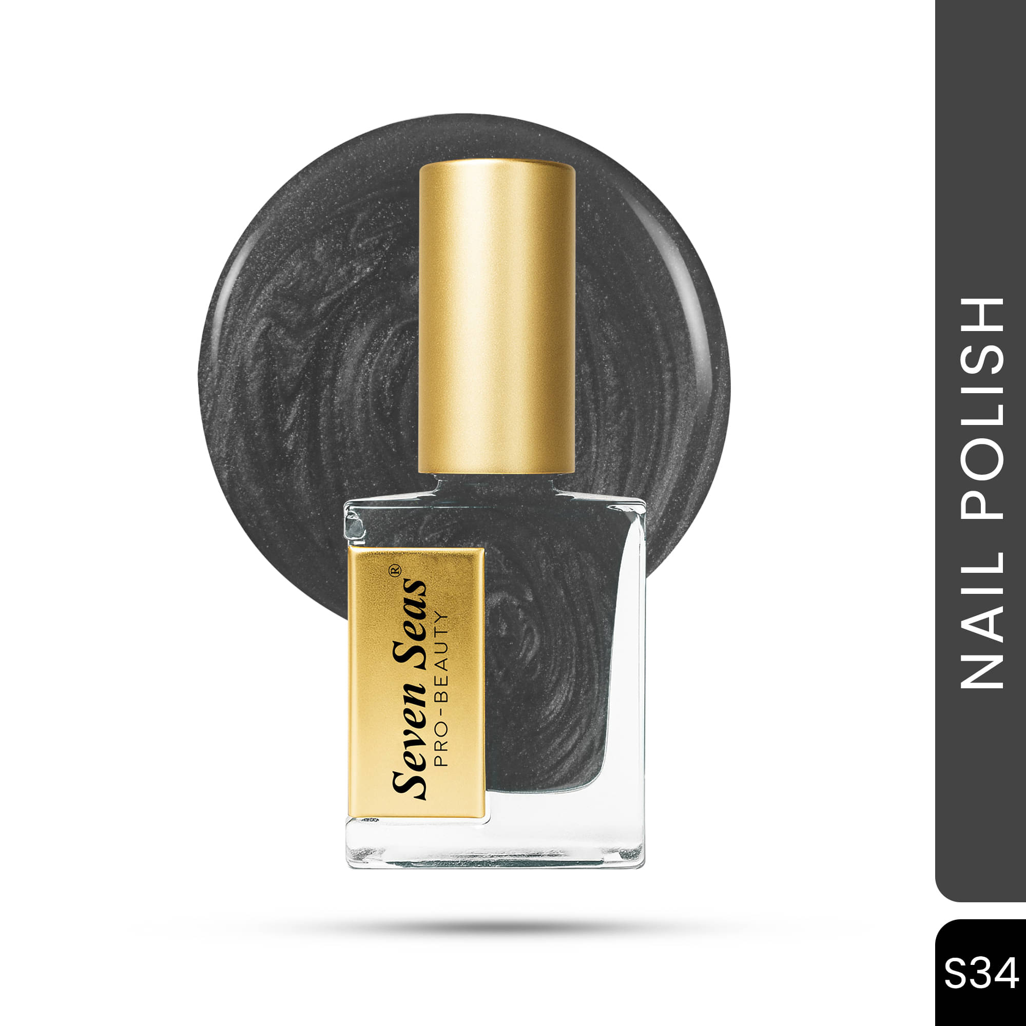     			Seven Seas Grey Matte Nail Polish 11 ( Pack of 1 )