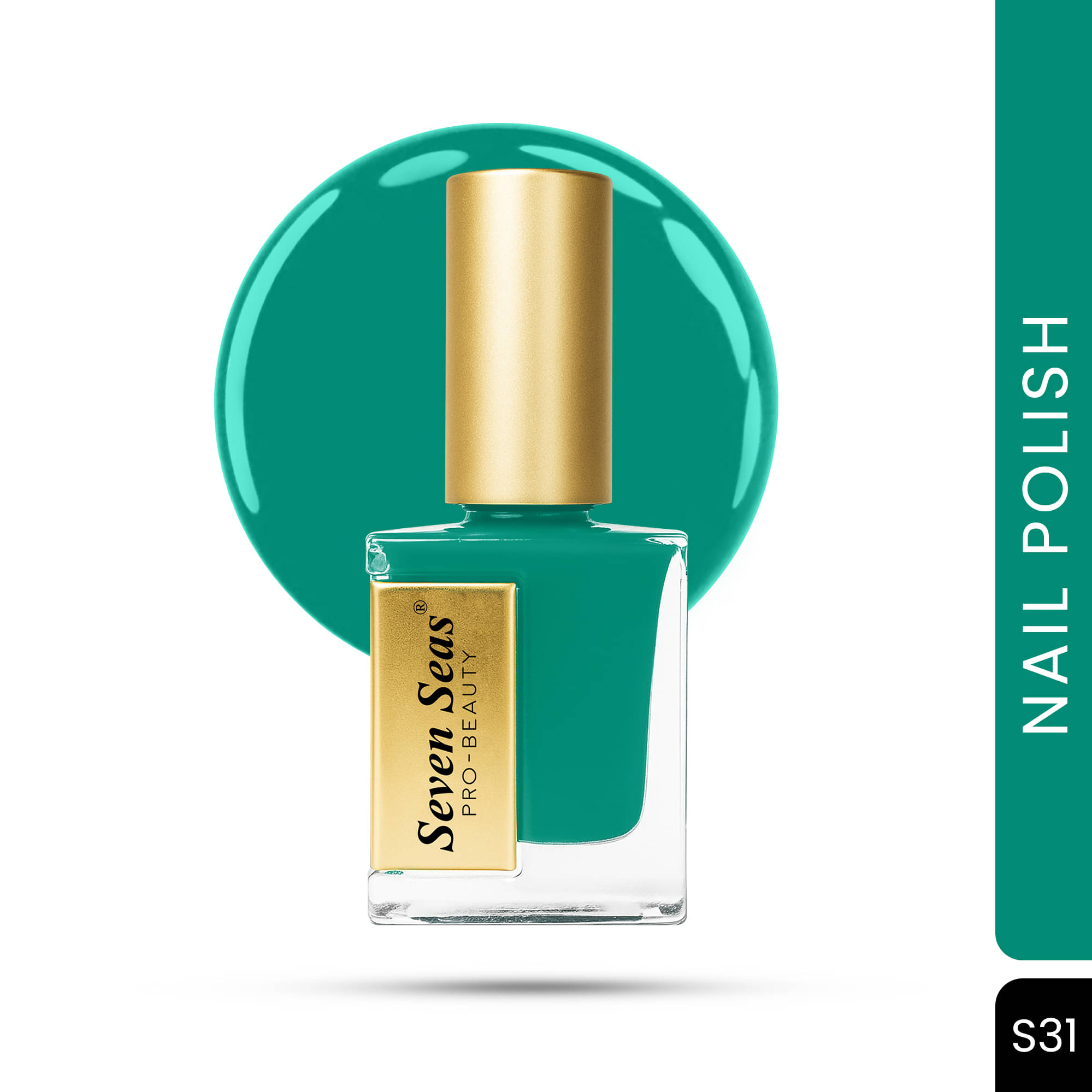     			Seven Seas Peacock Green Matte Nail Polish 11 ( Pack of 1 )