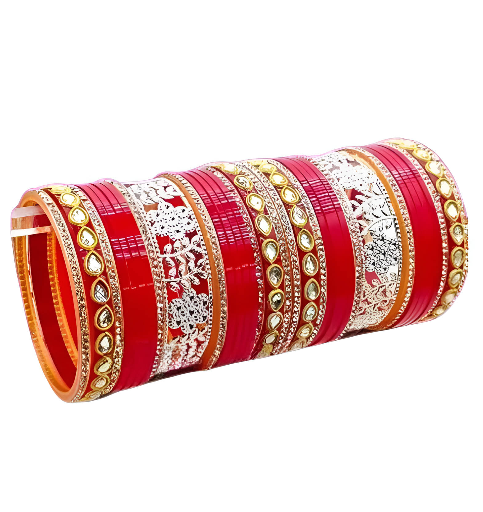     			Shiv Supplier Red Bangle ( Pack of 34 )