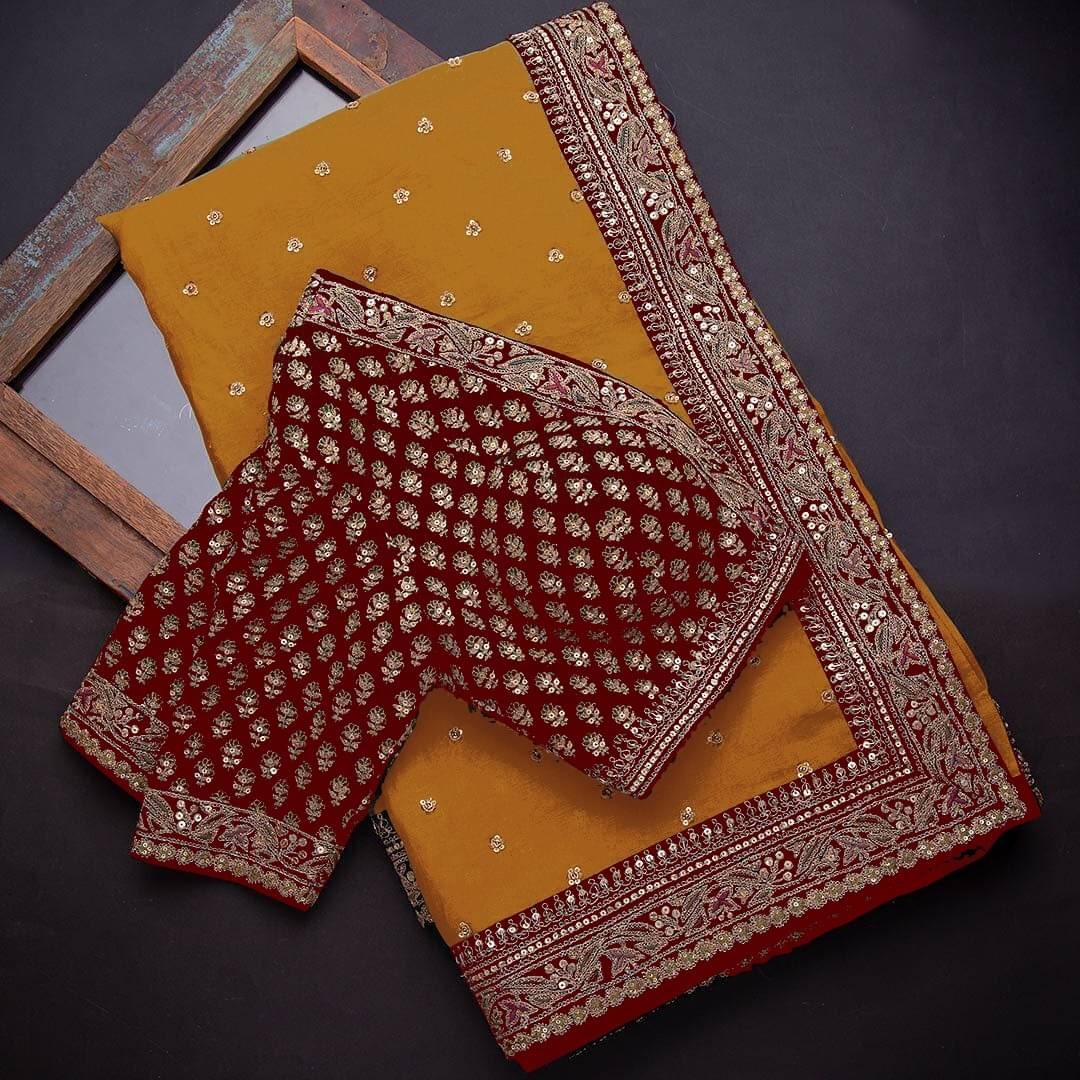 Shree Shyam Fashion Art Silk Embroidered Bhagalpuri Saree With Unstitched Blouse Piece ( Yellow1 ) Shree Shyam Fashion Art Silk Embroidered Bhagalpuri Saree With Unstitched Blouse Piece ( Yellow1 )