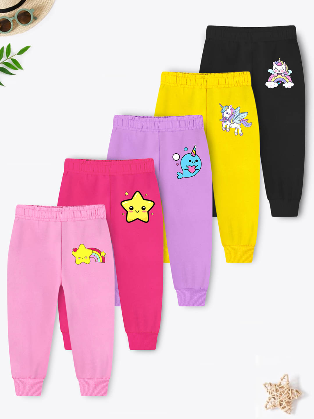     			Trampoline Pack of 5 Girls Cotton Blend Pyjama ( Multicolor )