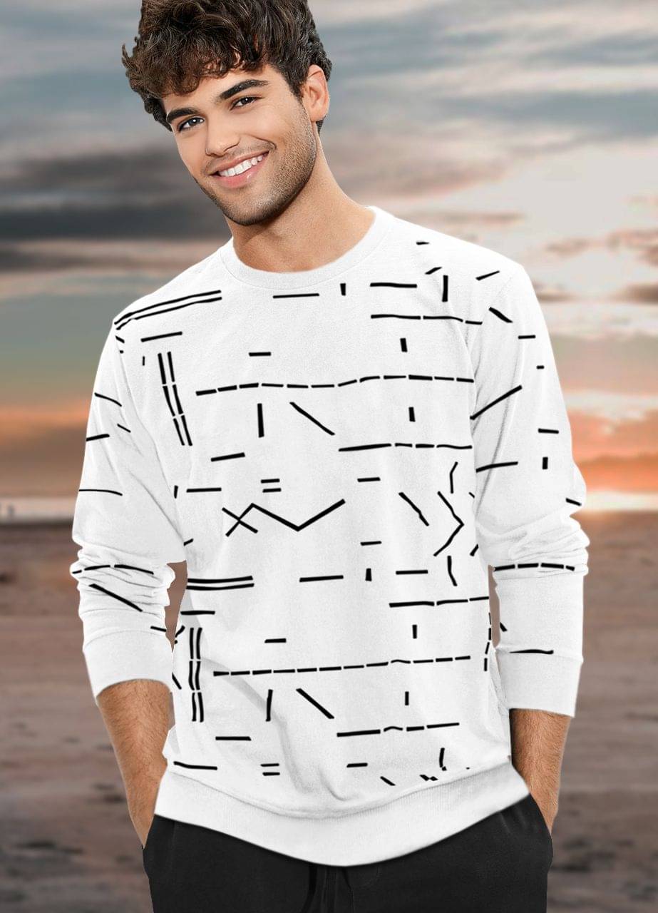     			Tripr Men Cotton Blend Regular Fit Printed T-Shirt ( White )