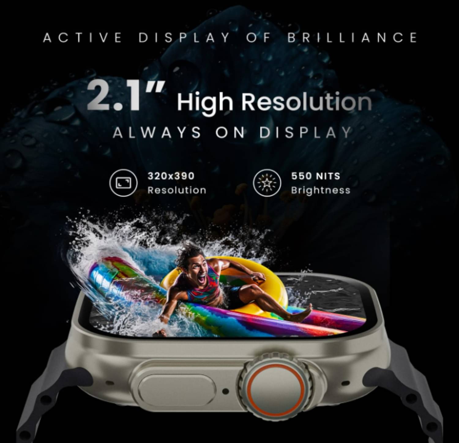     			Ultra Smart Watch with Beautiful Strap, Bluetooth Calling Smart Watch, 1.99" Touch Display with Fitness & Outdoor, Health & Medical Tracker, 8 Unique UI Interactions