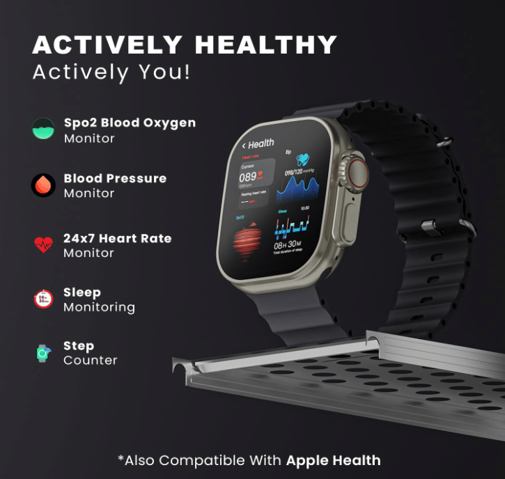     			Ultra Smart Watch with Beautiful Strap, Bluetooth Calling Smart Watch, 1.99" Touch Display with Fitness & Outdoor, Health & Medical Tracker, 8 Unique UI Interactions