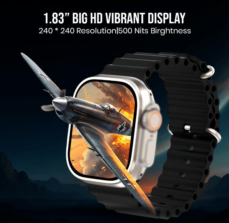     			Ultra Smart Watch with Beautiful Strap, Bluetooth Calling Smart Watch, 1.99" Touch Display with Fitness & Outdoor, Health & Medical Tracker, 8 Unique UI Interactions