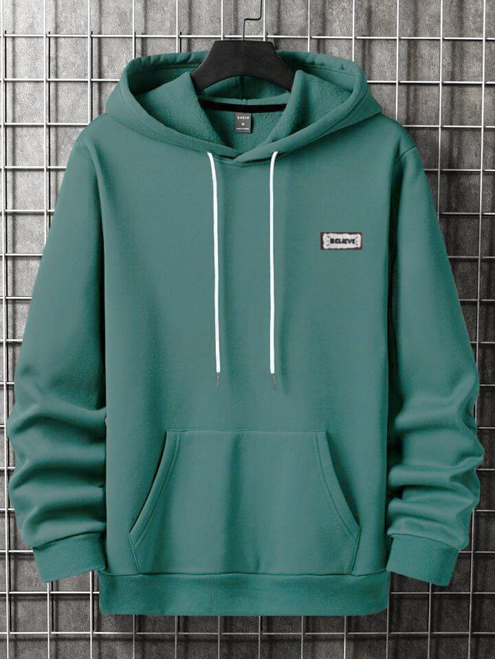     			fashlook Woollen Hooded Men's Sweatshirt - Sea Green ( Pack of 1 )
