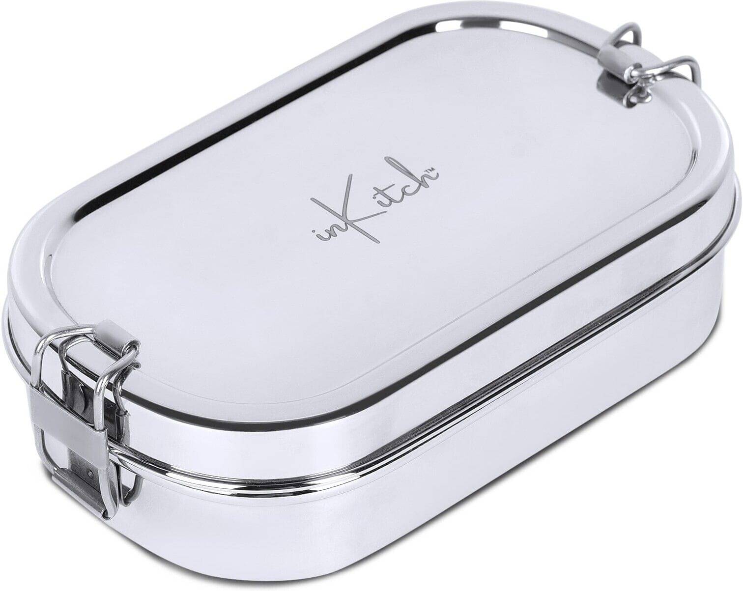 inKitch Tiffin Box with Small Box Stainless Steel Lunch Box 1 - Container ( Pack of 1 ) inKitch Tiffin Box with Small Box Stainless Steel Lunch Box 1 - Container ( Pack of 1 )