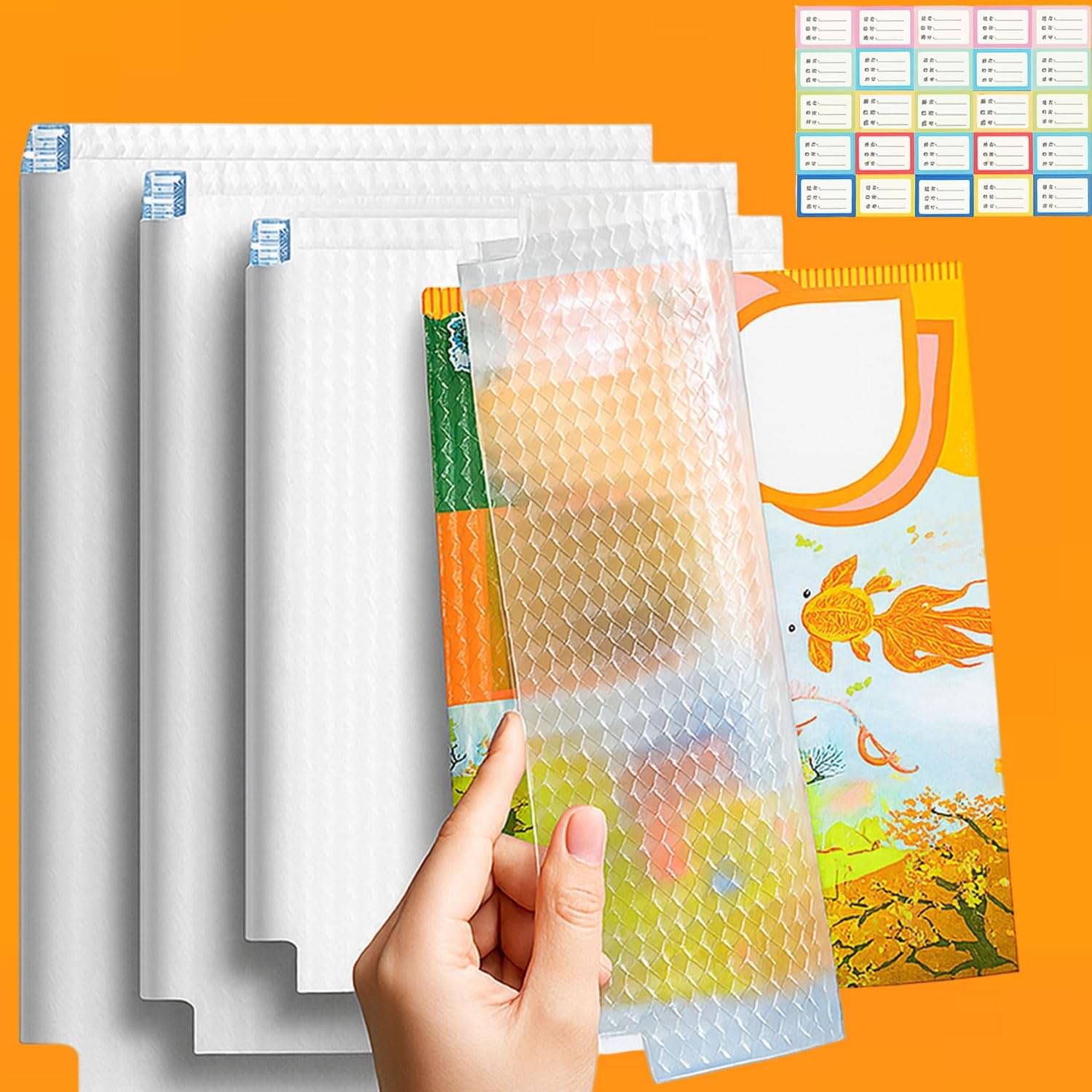     			30pcs 3 Difference size Book Covers Waterproof Plastic Clear Paper Sticker Book Cover Film for Textbooks Hardcover Protective Thick Stick