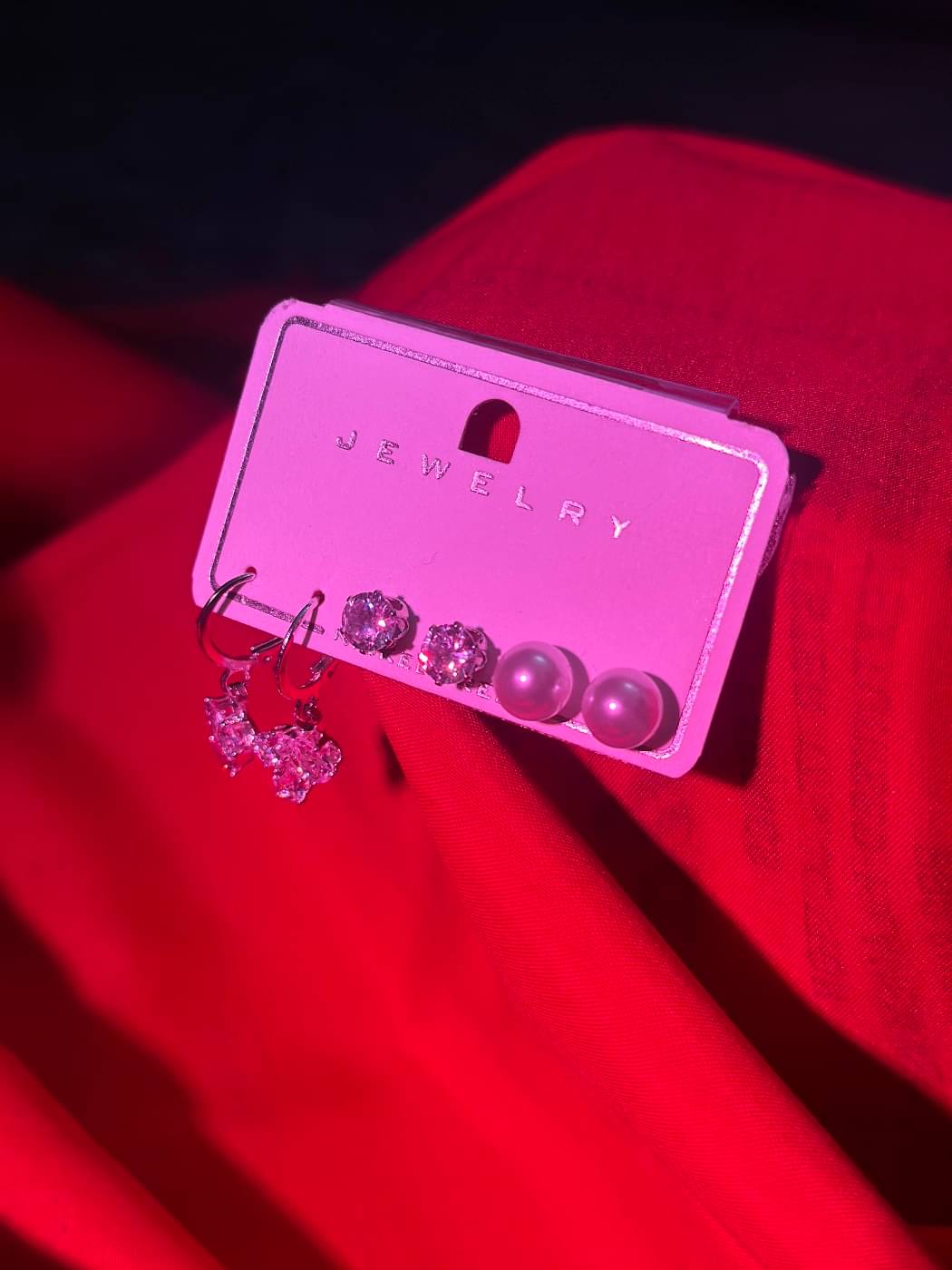     			ADOREX Beige Stud Earrings ( Pack of 1 )