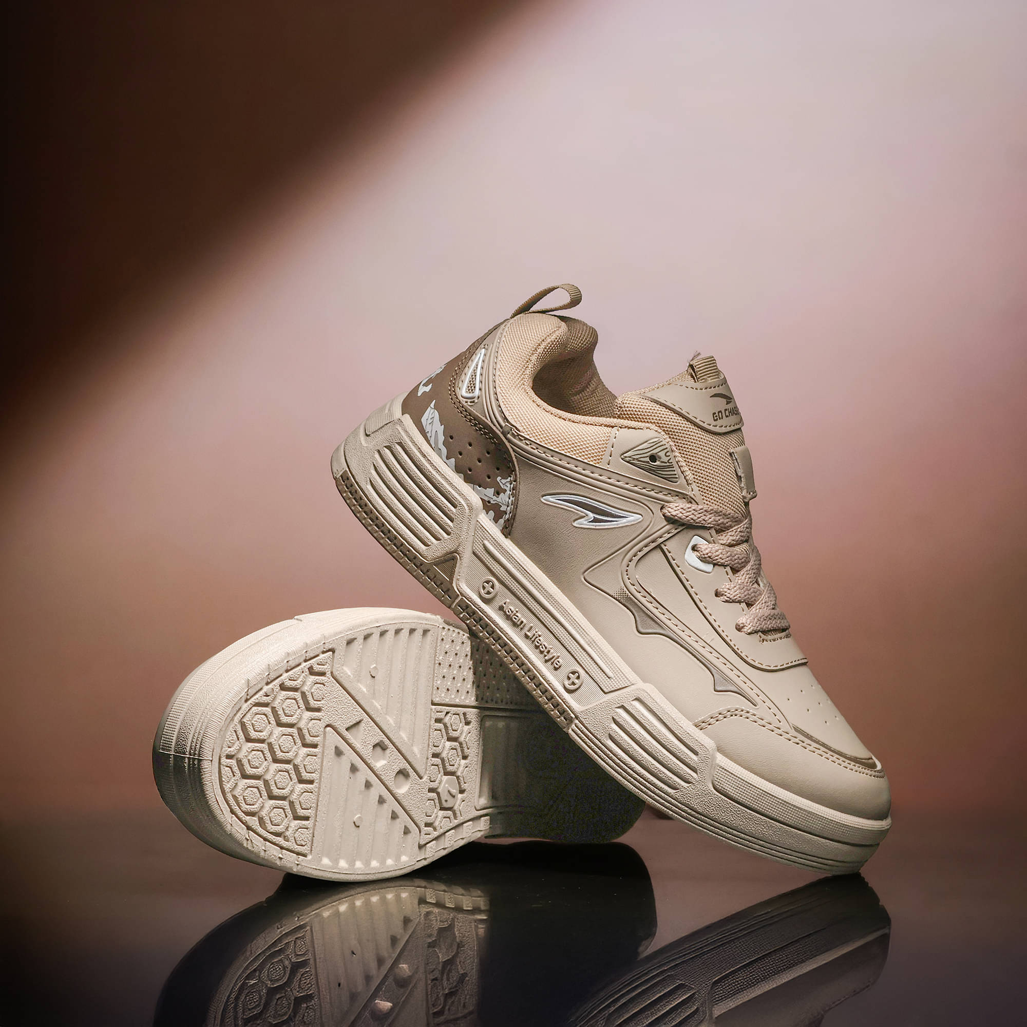     			ASIAN LIFESTYLE-02 Brown Men's Sneakers