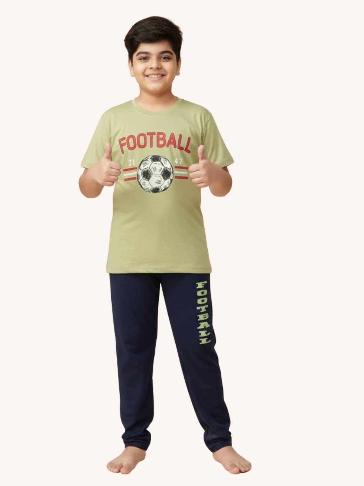     			Arsha lifestyle Pack of 1 Boys Cotton Blend Nightsuit Set ( Grey )