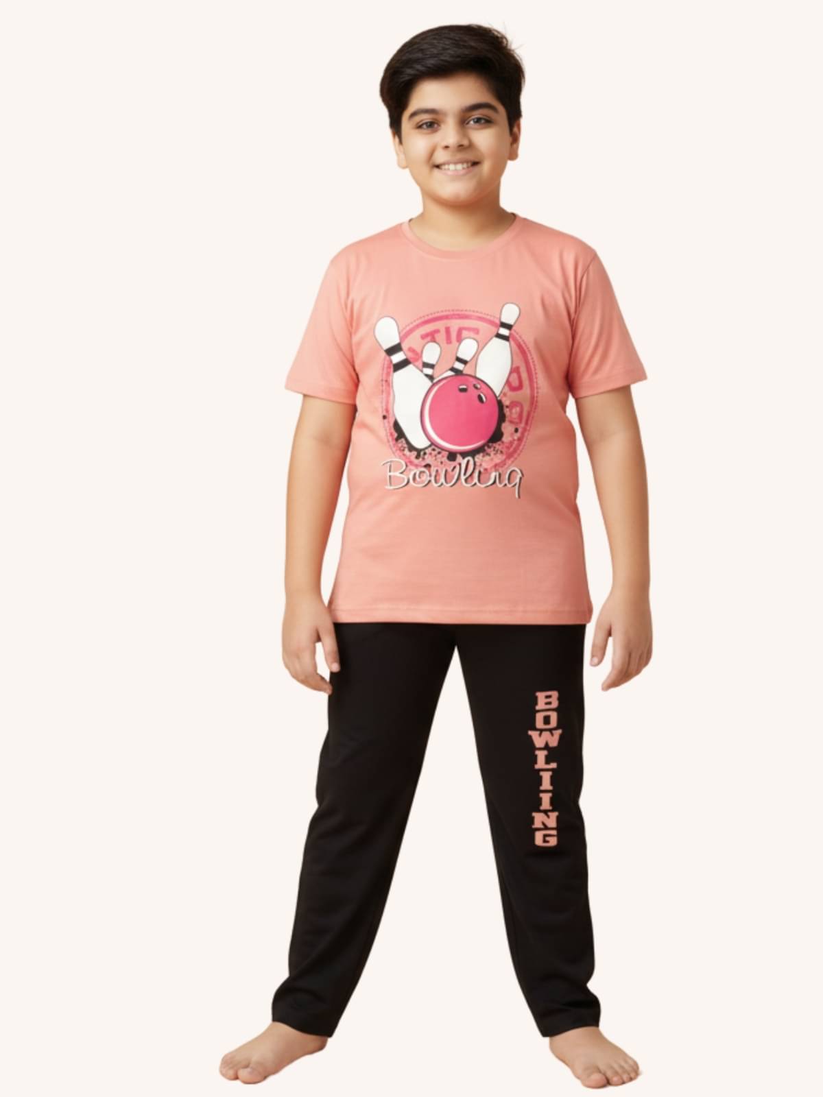     			Arsha lifestyle Pack of 1 Boys Cotton Blend Nightsuit Set ( Pink )