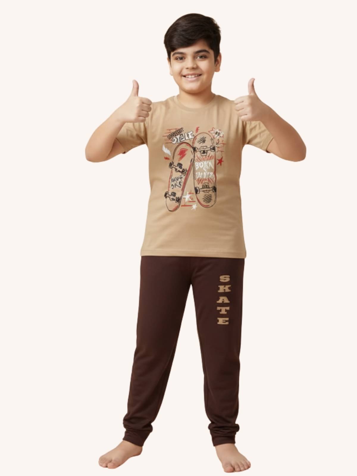 Arsha lifestyle Pack of 1 Boys Cotton Blend Nightsuit Set ( Maroon ) Arsha lifestyle Pack of 1 Boys Cotton Blend Nightsuit Set ( Maroon )