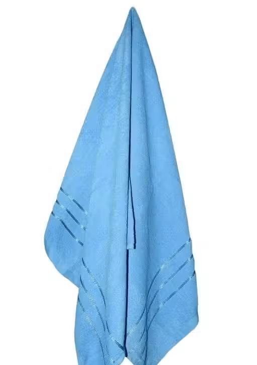     			BRIJWASI FASHION Pack of 1 Cotton 400 -GSM Bath Towel ( Blue )