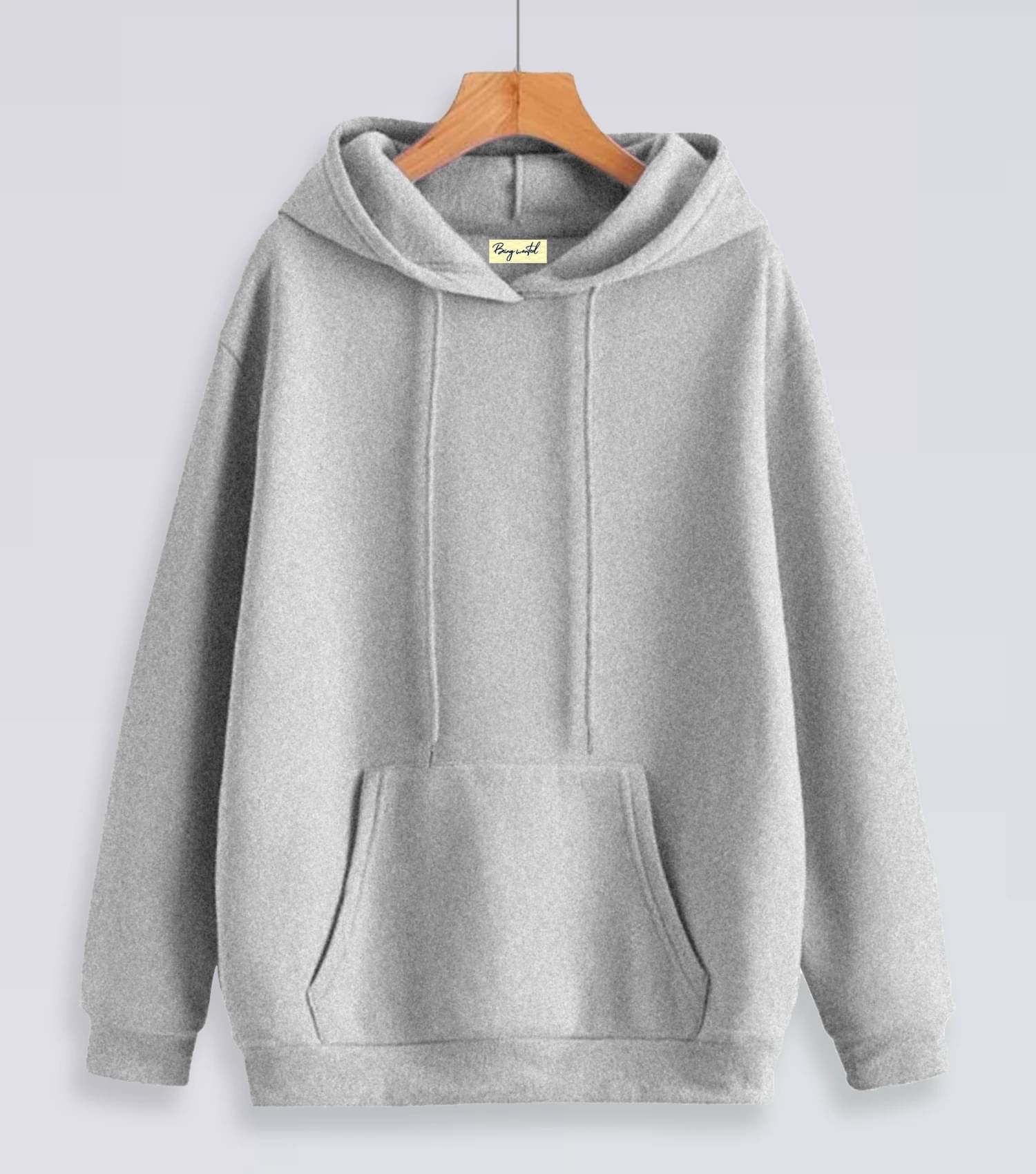Being Wanted Women Cotton Blend Hooded Sweatshirt For Light Winters ( Grey ) Being Wanted Women Cotton Blend Hooded Sweatshirt For Light Winters ( Grey )