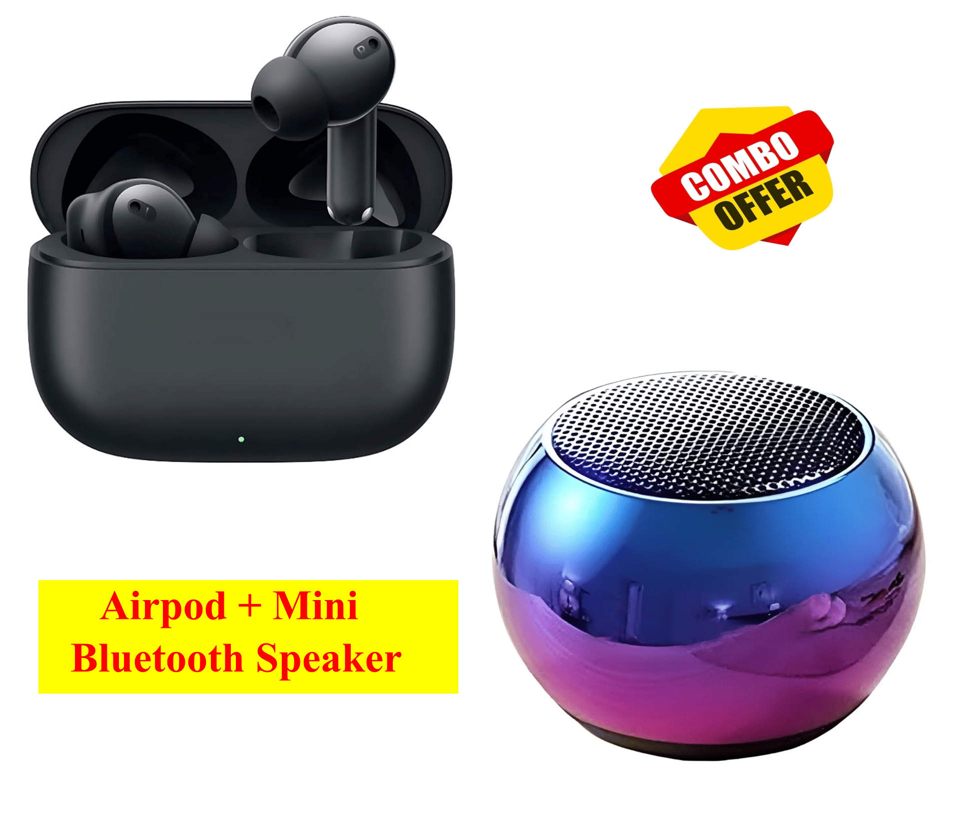     			Bluetooth Earphone & Speaker Combo