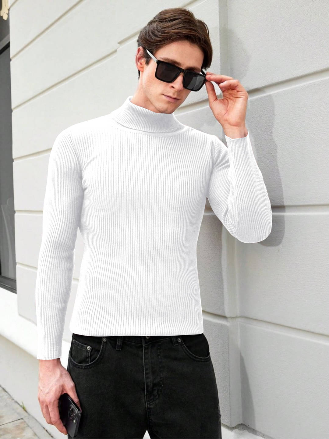     			GARBLY Men Cotton Regular Fit Solid T-Shirt ( White )