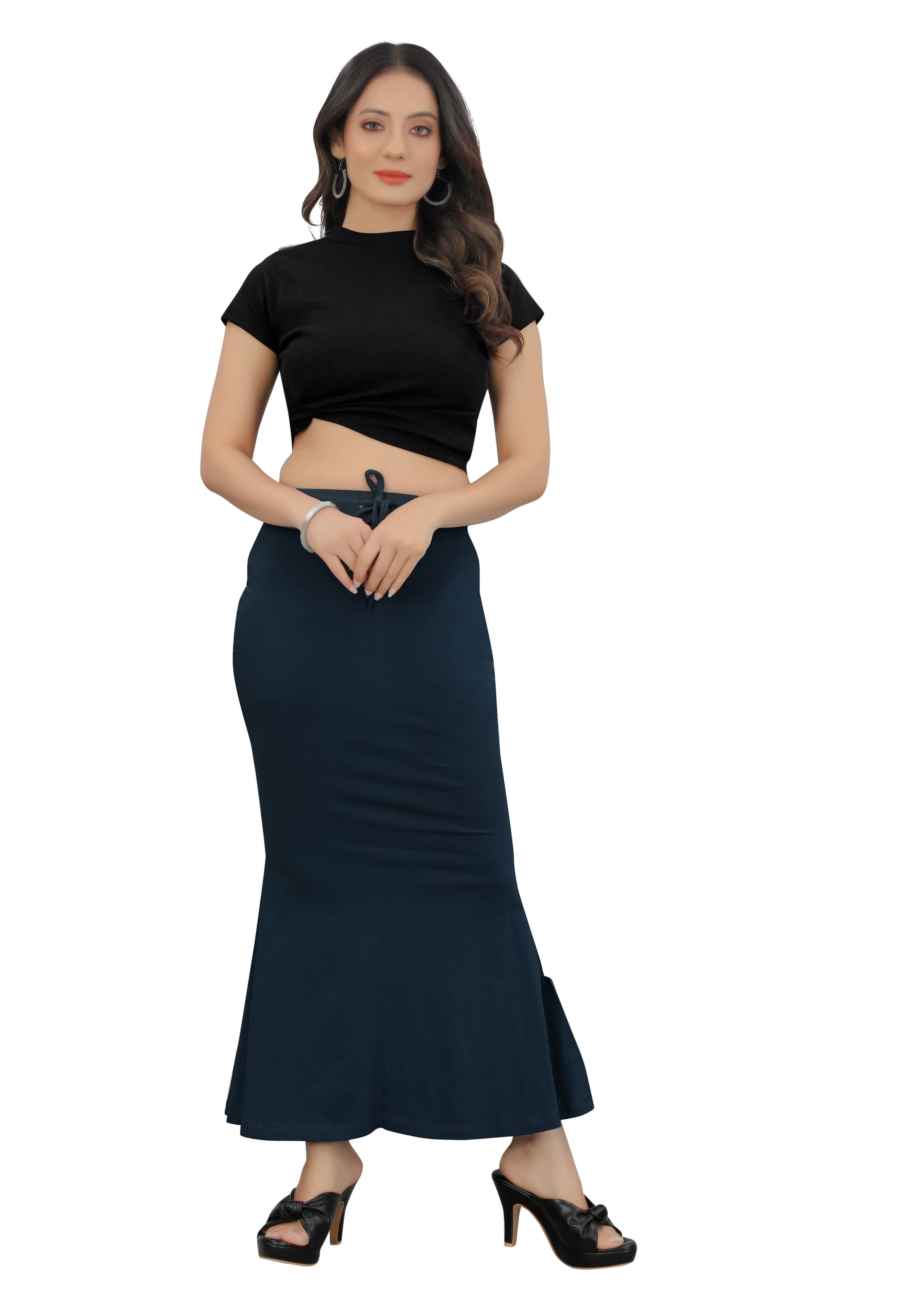     			Kashvi Lycra Petticoat ( Navy , Pack of 1 )