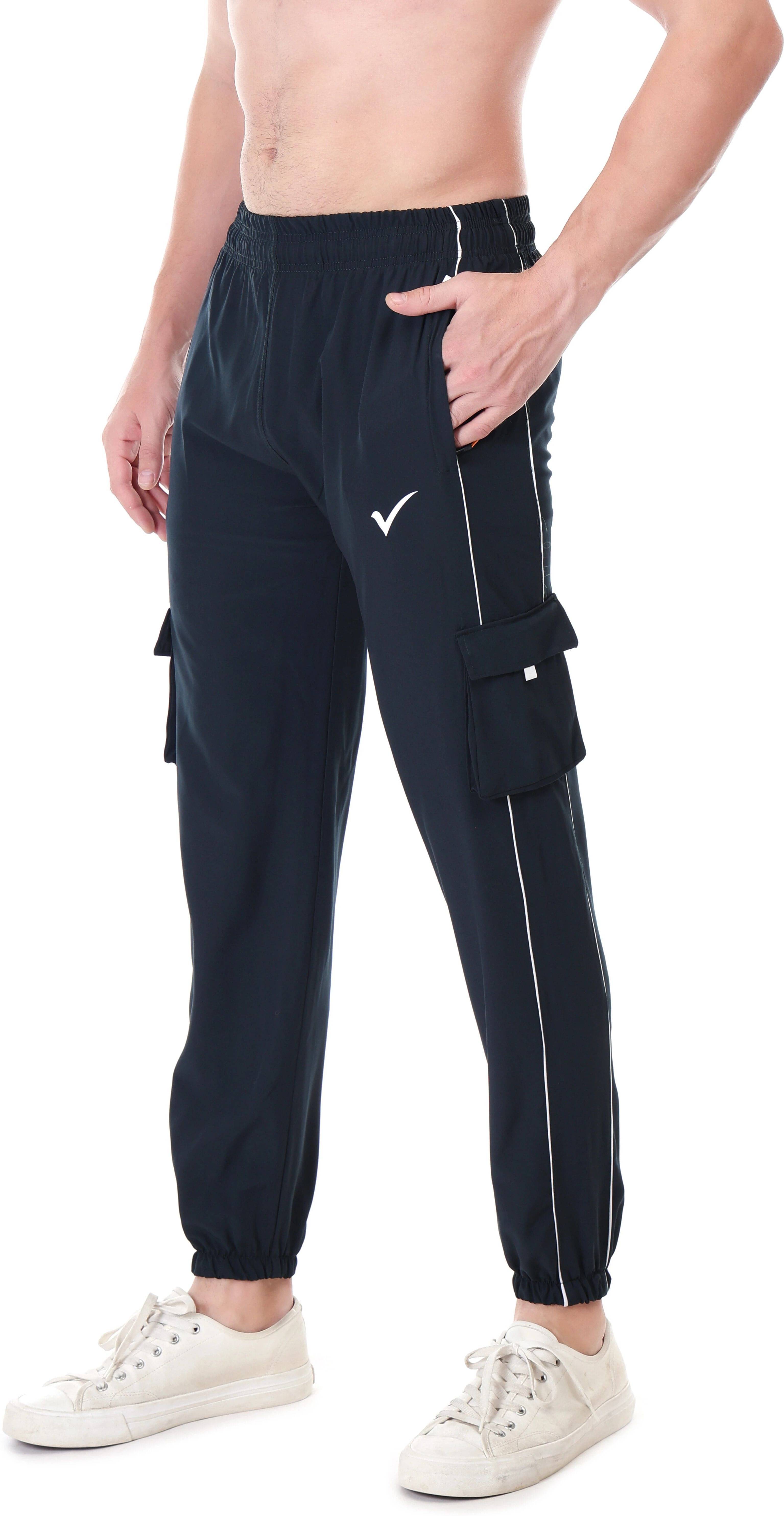 LINESPORTS Black Polyester Men's Sports Trackpants ( Pack of 1 ) LINESPORTS Black Polyester Men's Sports Trackpants ( Pack of 1 )