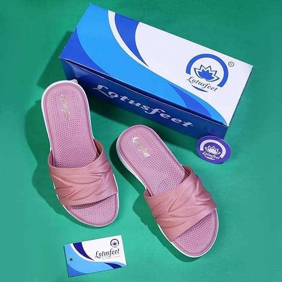     			Lotusfeet pink Women's V-strap Flats