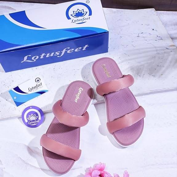     			Lotusfeet pink Women's V-strap Flats