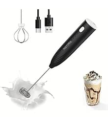 MAYPRA Black Milk Frother 100 Hand Blender Electric Whisker