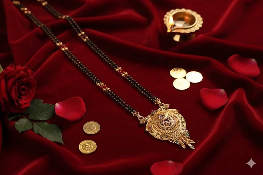 Madhuram Fashion Golden Mangalsutra ( Pack of 1 ) Madhuram Fashion Golden Mangalsutra ( Pack of 1 )