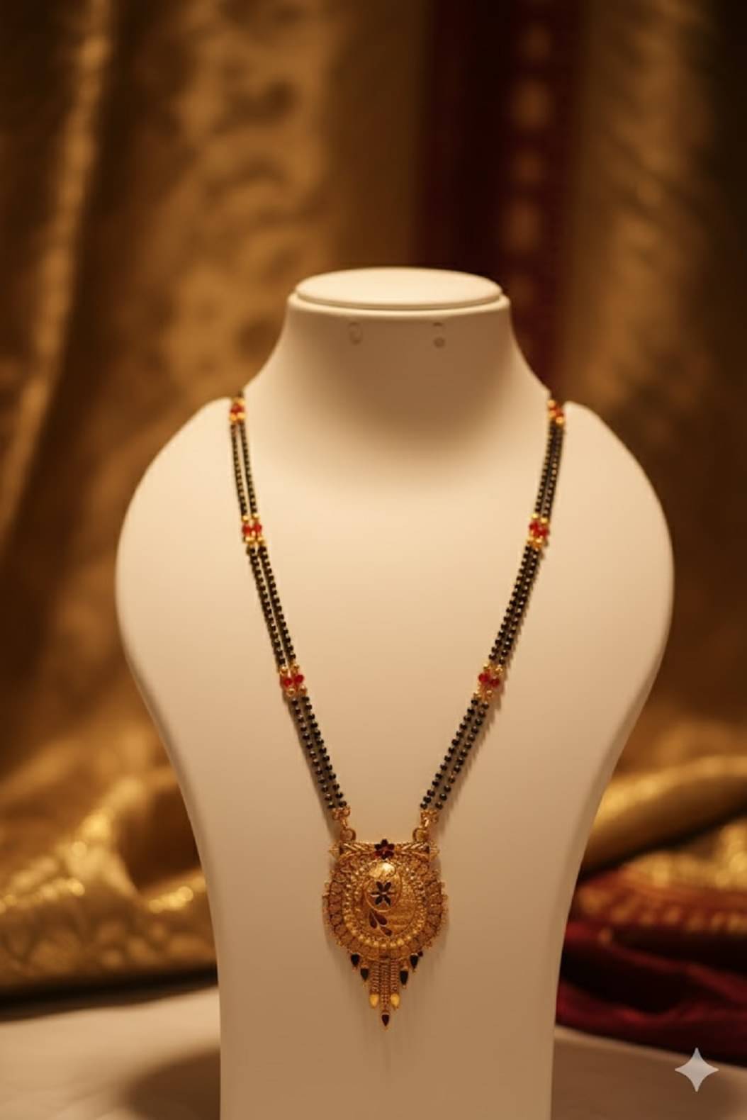     			Madhuram Fashion Golden Mangalsutra ( Pack of 1 )