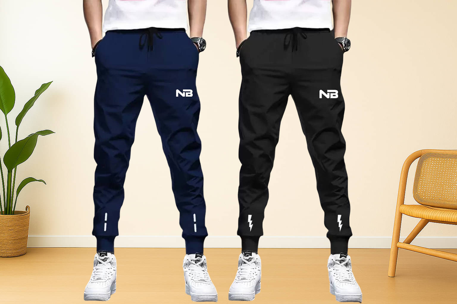 NB NICKY BOY Multicolor 10 Cotton Blend Men's Trackpants ( Pack of 2 ) NB NICKY BOY Multicolor 10 Cotton Blend Men's Trackpants ( Pack of 2 )