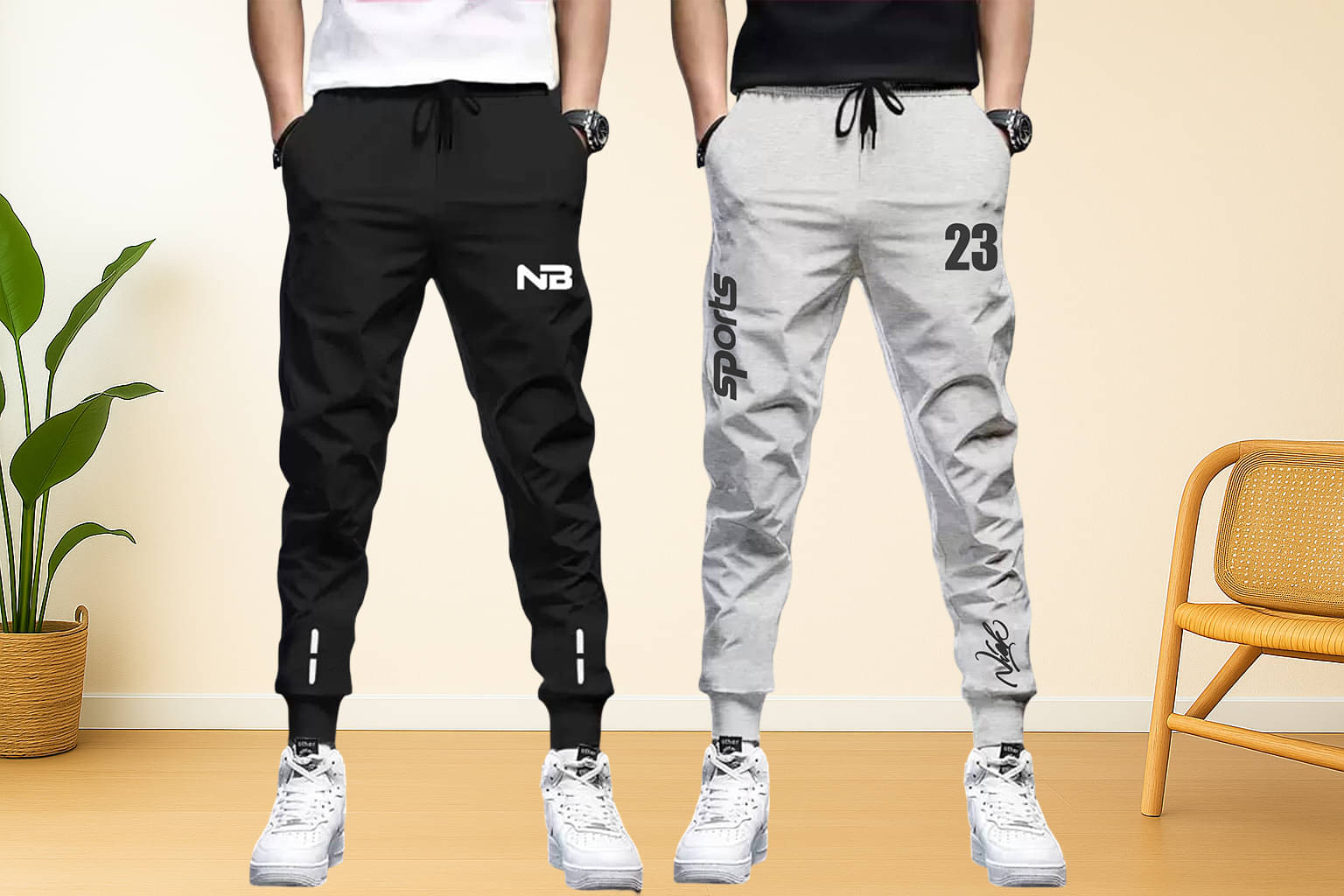 NB NICKY BOY Multicolor 3 Cotton Blend Men's Trackpants ( Pack of 2 ) NB NICKY BOY Multicolor 3 Cotton Blend Men's Trackpants ( Pack of 2 )