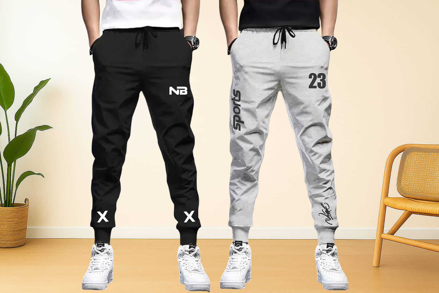 NB NICKY BOY Multicolor 6 Cotton Blend Men's Trackpants ( Pack of 2 ) NB NICKY BOY Multicolor 6 Cotton Blend Men's Trackpants ( Pack of 2 )