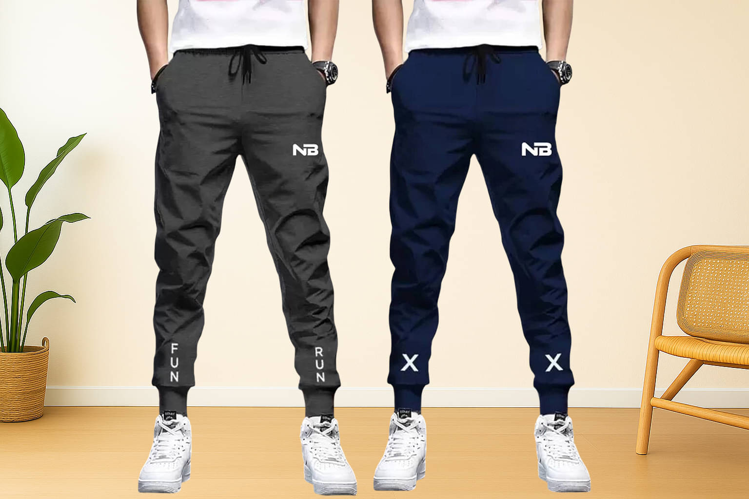 NB NICKY BOY Multicolor 8 Cotton Blend Men's Trackpants ( Pack of 2 ) NB NICKY BOY Multicolor 8 Cotton Blend Men's Trackpants ( Pack of 2 )