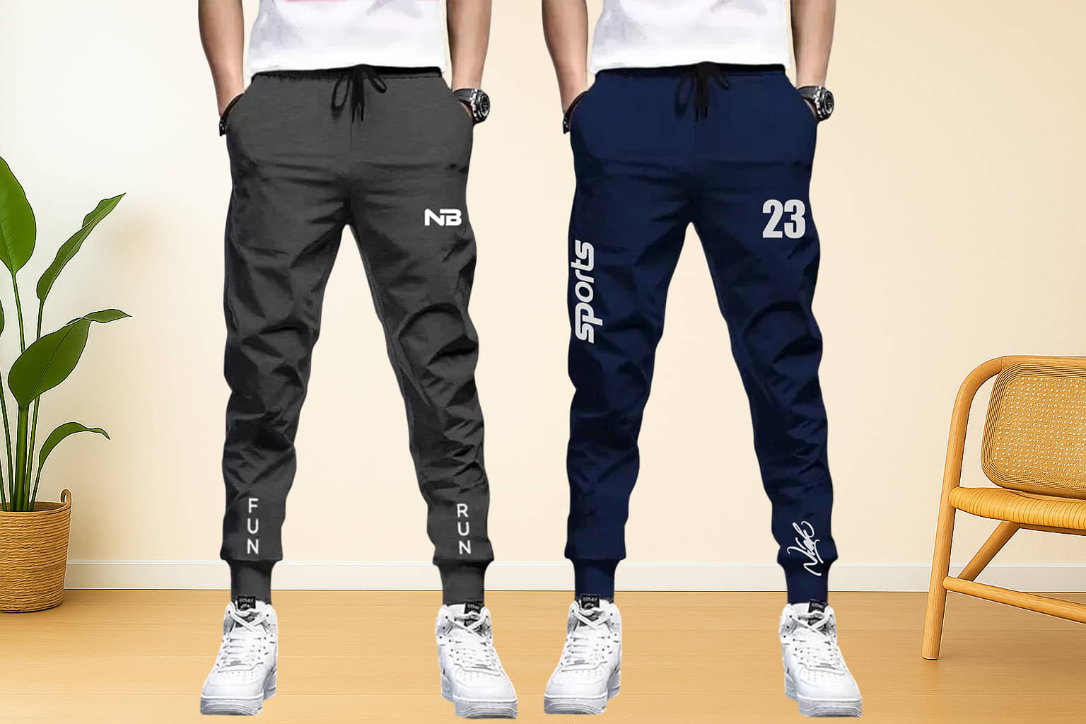 NB NICKY BOY Multicolor 9 Cotton Blend Men's Trackpants ( Pack of 2 ) NB NICKY BOY Multicolor 9 Cotton Blend Men's Trackpants ( Pack of 2 )