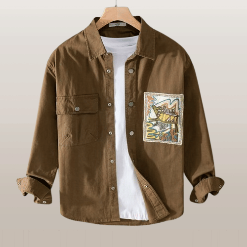     			NORTEX 100% Cotton Regular Fit Self Design Full Sleeves Men's Casual Shirt - Brown ( Pack of 1 )